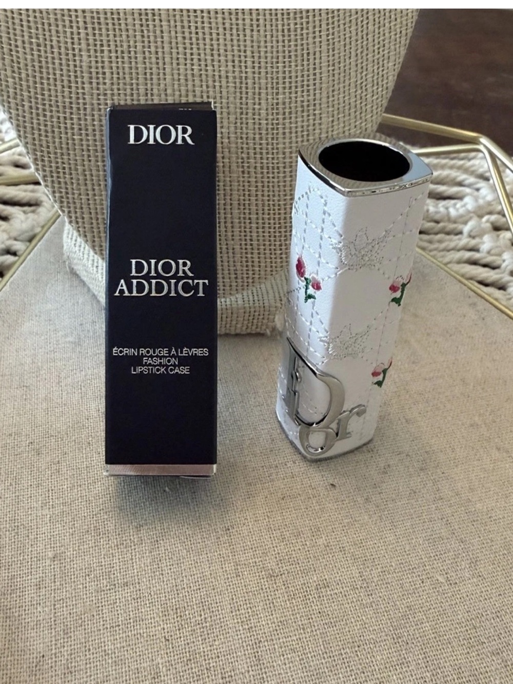 Dior Addict Lipstick Case - Flowery Cannage - New in Box